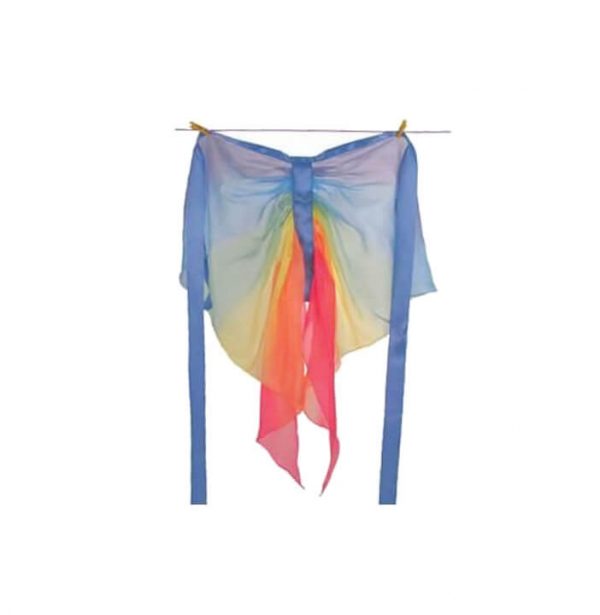 Silke vinger regnbue farvet fra Sarah´s Silks